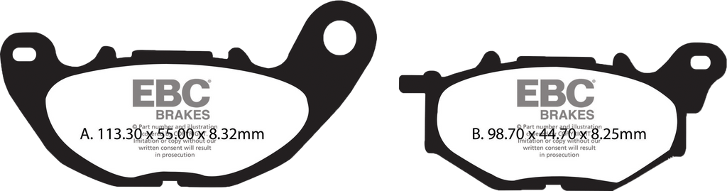 BRAKE PADS SFA705 ORGANIC SCOOTER