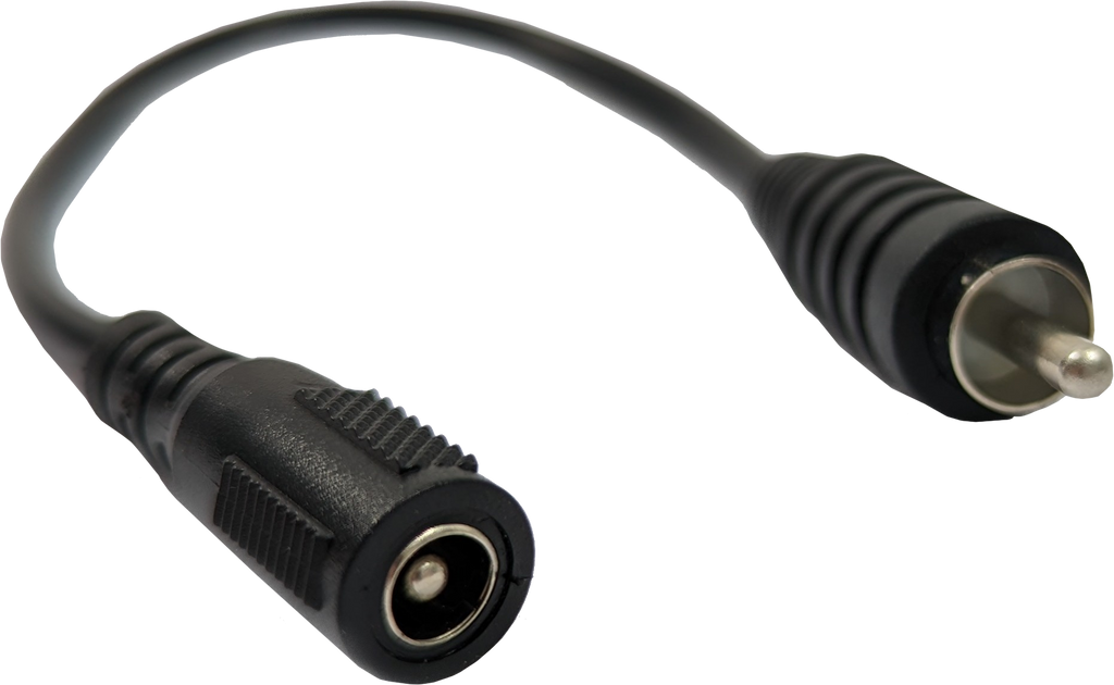 12V RCA to Female Coax Adapter