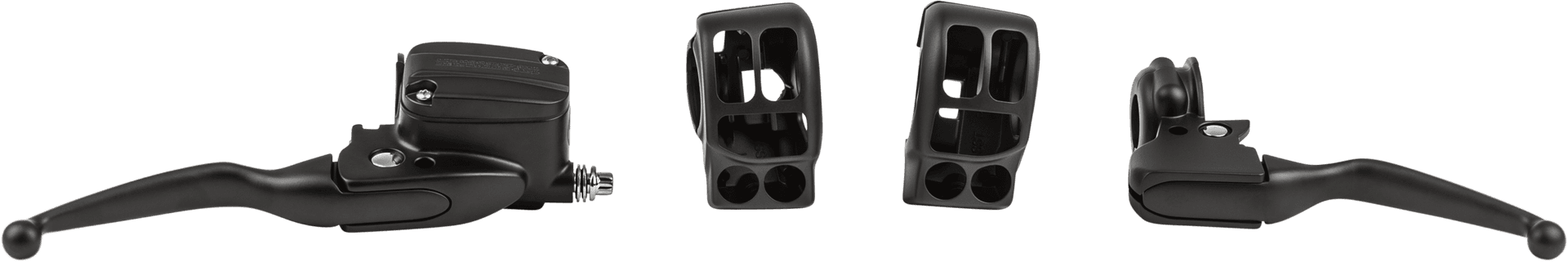 HANDLEBAR CONTROL KIT BLK CABLE CLUTCH `21-UP FLT