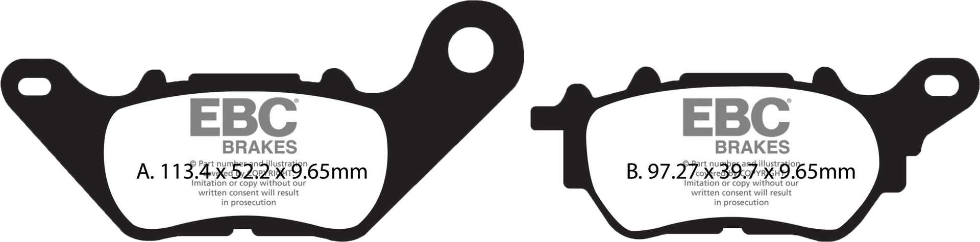 BRAKE PADS SFA705 ORGANIC SCOOTER - Image 2