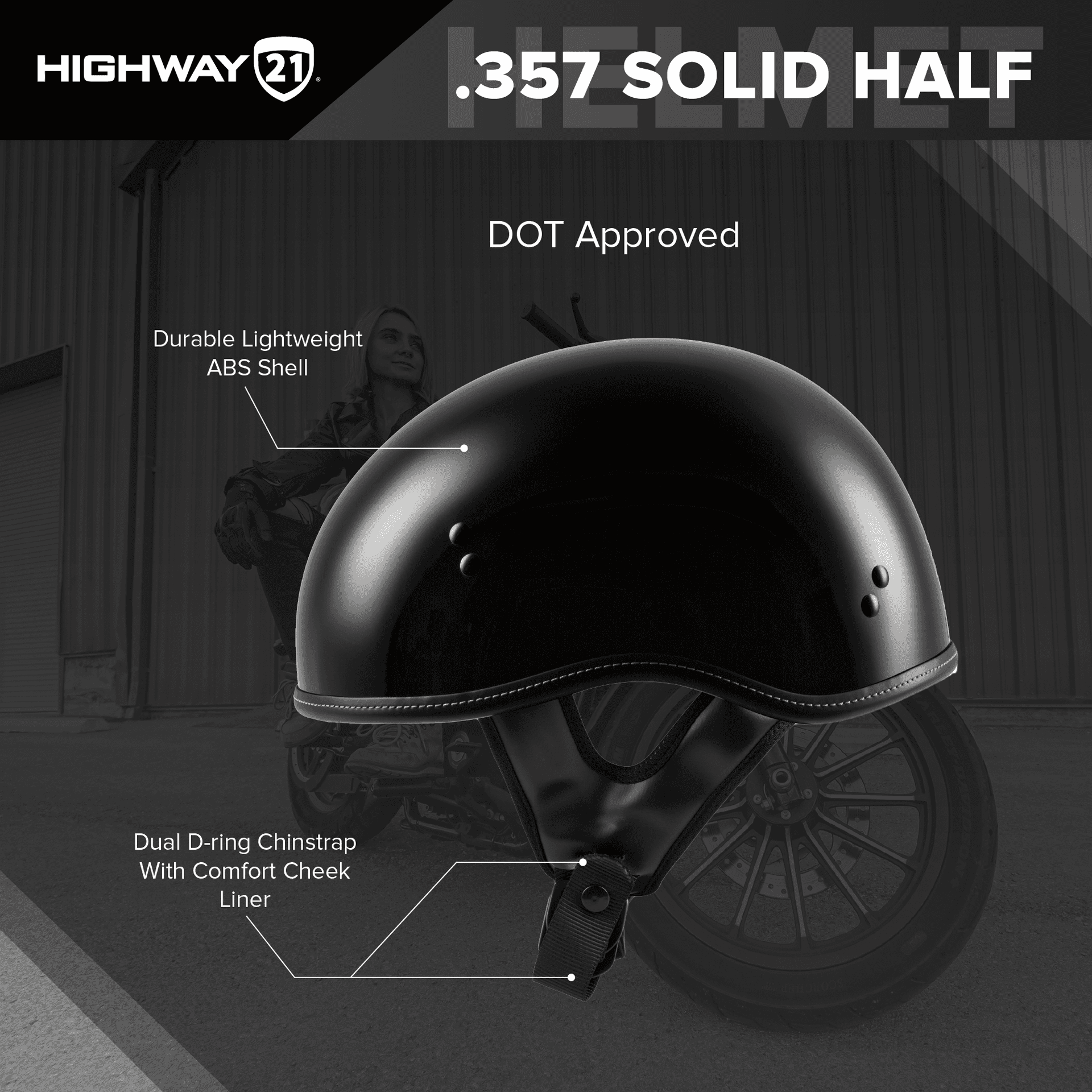 .357 Half Helmet