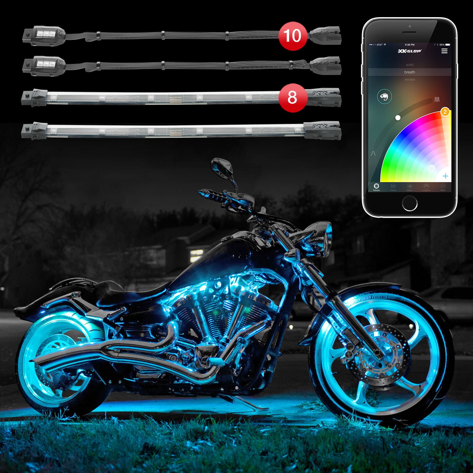 Chrome LED Accent Light Kit - Image 3