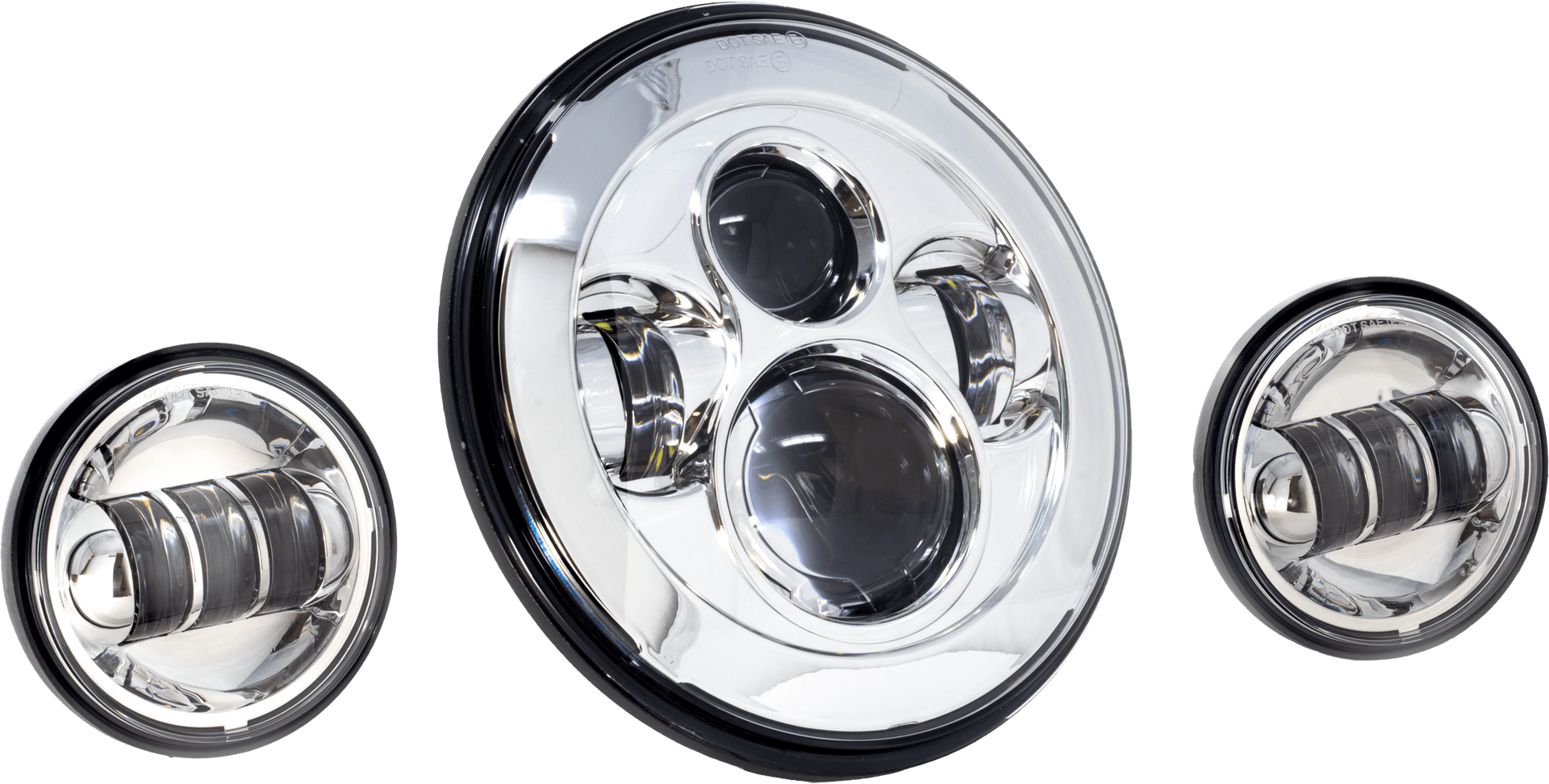 7" LED Headlight w/ Pass Lamps - Image 2