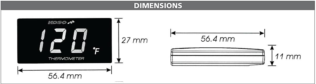 Super Slim Water Temperature Gauge - Image 2
