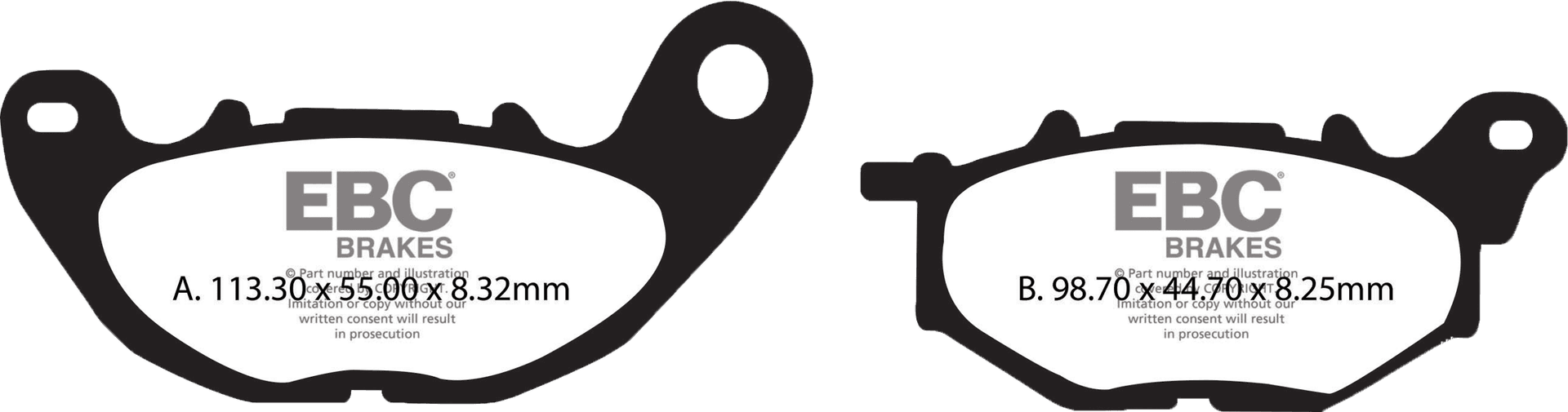 BRAKE PADS SFA705 ORGANIC SCOOTER