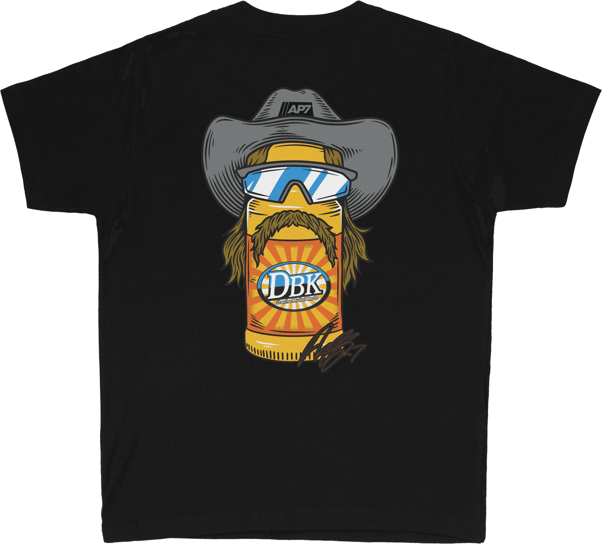 Stache Mullet Moto Youth Tee - Image 2