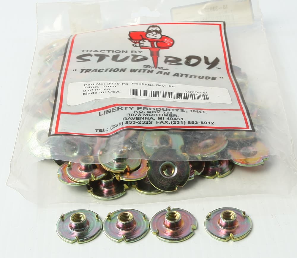 T-Nuts- 1" X 7Mm- 96/Pkg