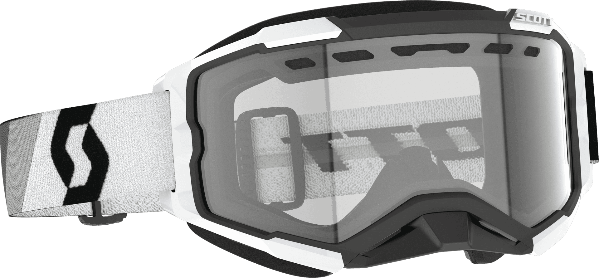 FURY SNOWCROSS GOGGLE PREMIUM BLACK/WHITE CLEAR