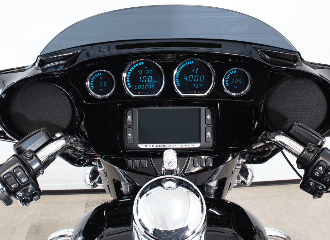 4 PIECE LED GAUGES `14-22 FLHT FLHX FLTR - Image 2