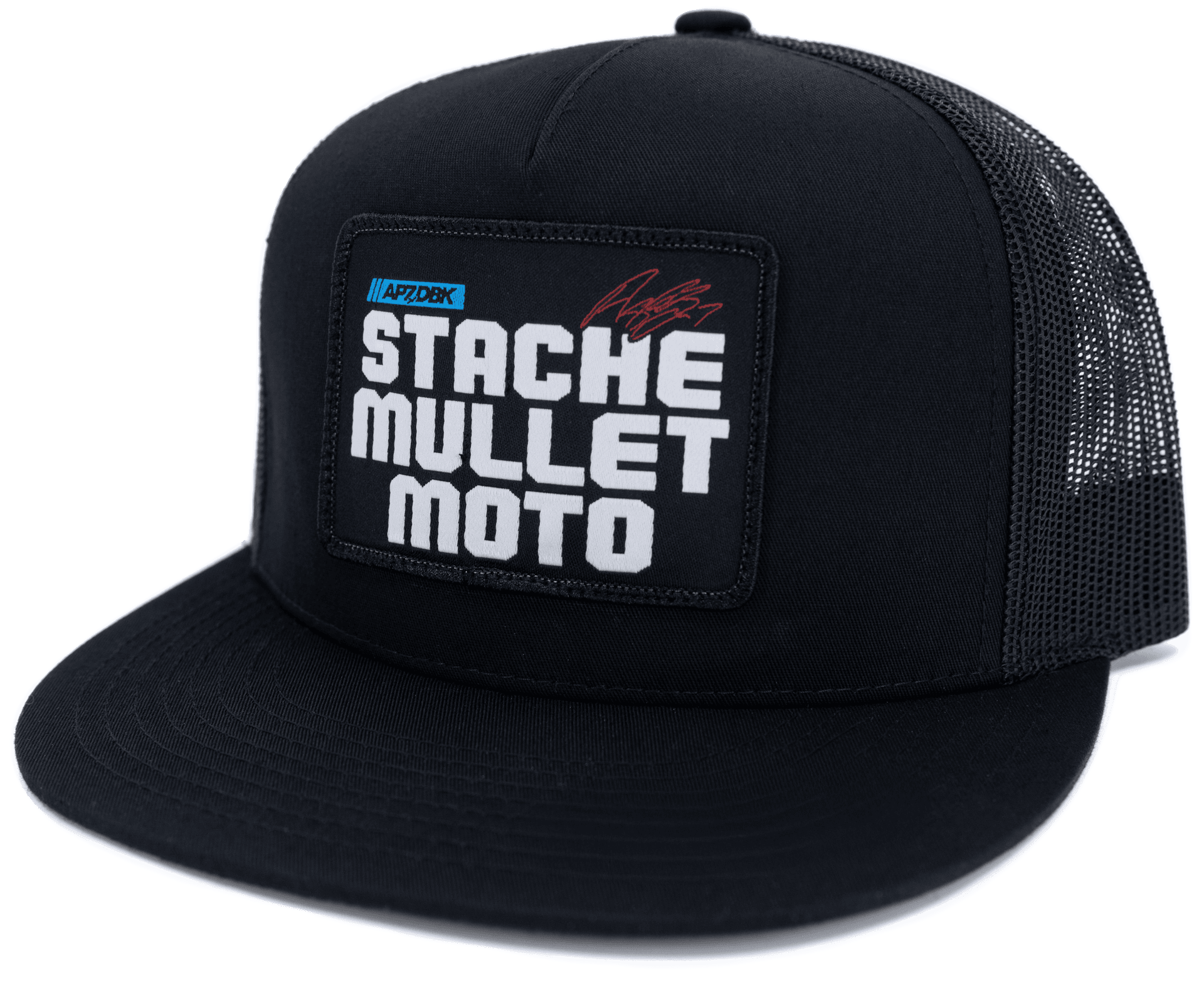 STACHE MULLET MOTO 2FIFTY HAT BLACK