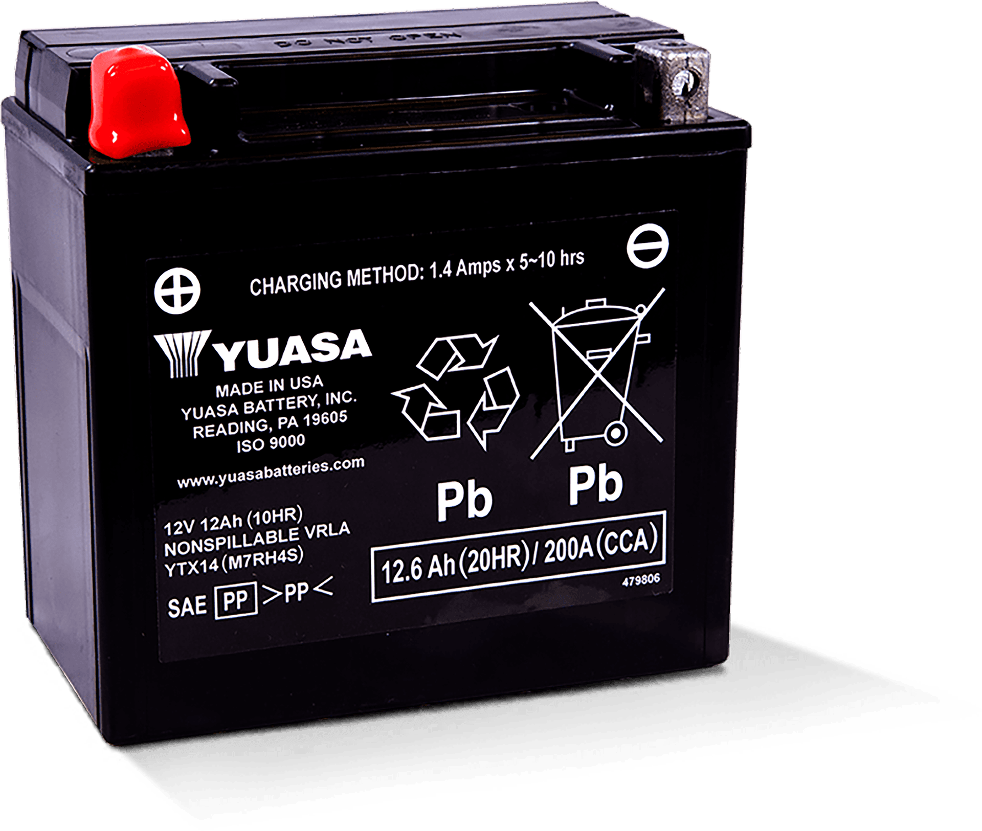 Yuasa YTX20 Factory Activated AGM Battery - Image 10