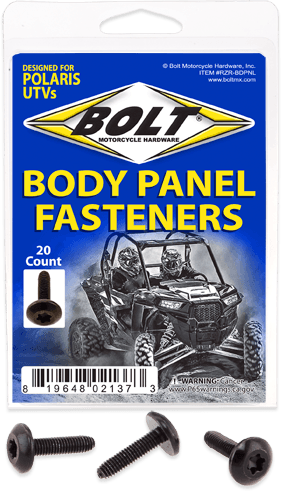 UTV Body Panel Fasteners Screws 10/pk