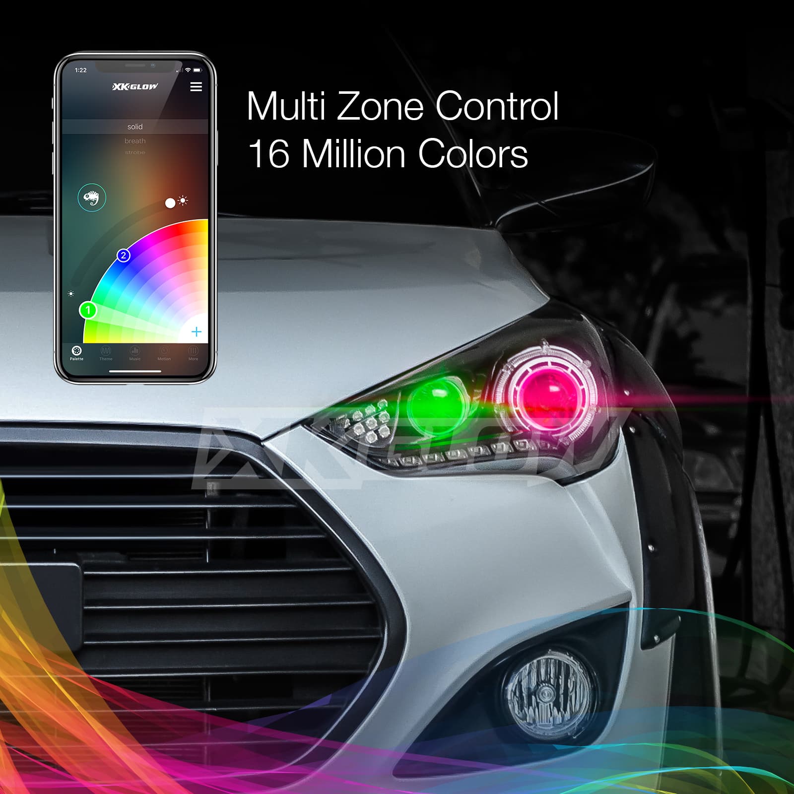 H4 LED RGB Bulb Kit - Image 4