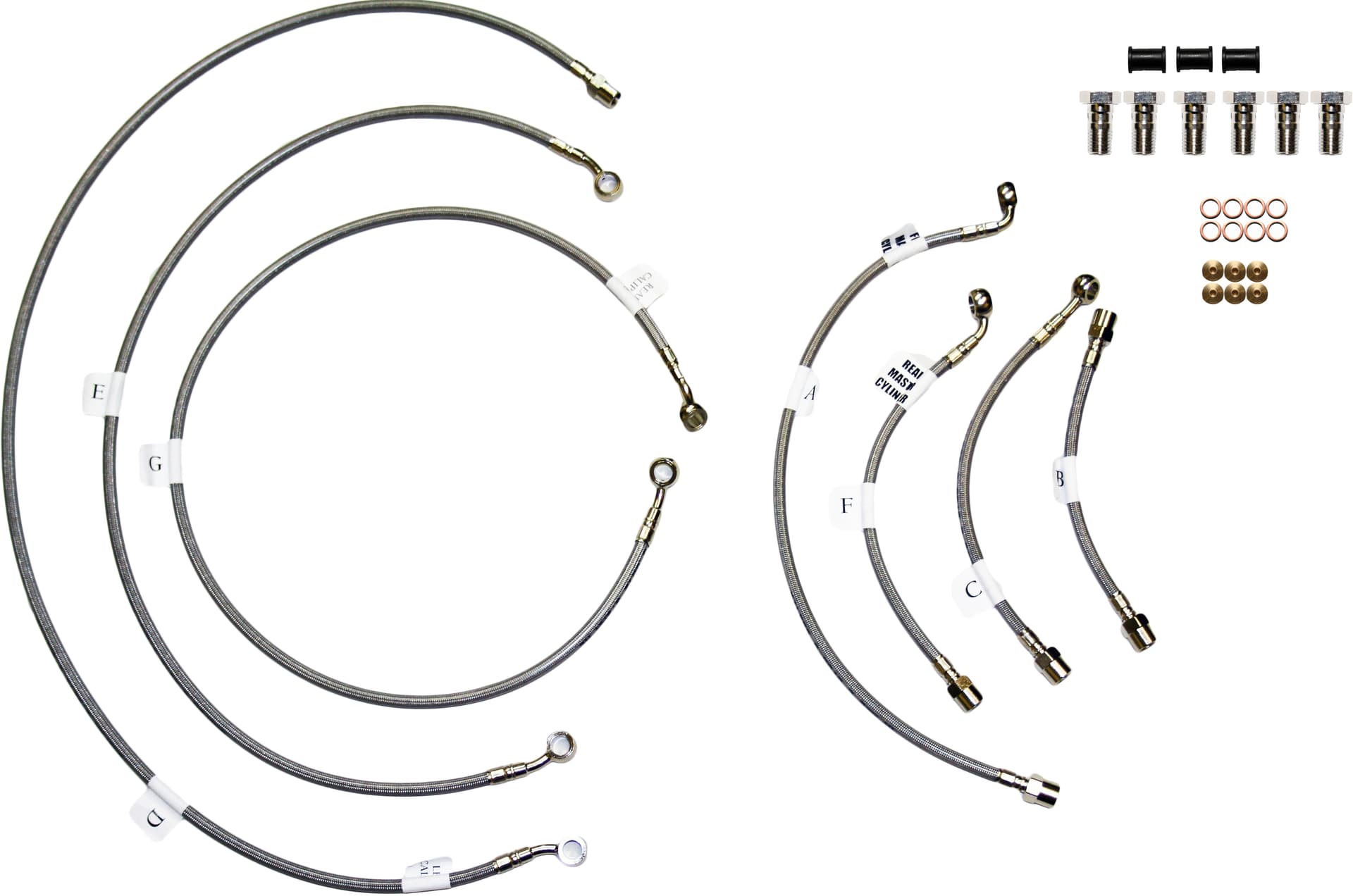 Front 3 Line Stainless Steel Hydraulic Brake Line - Image 56