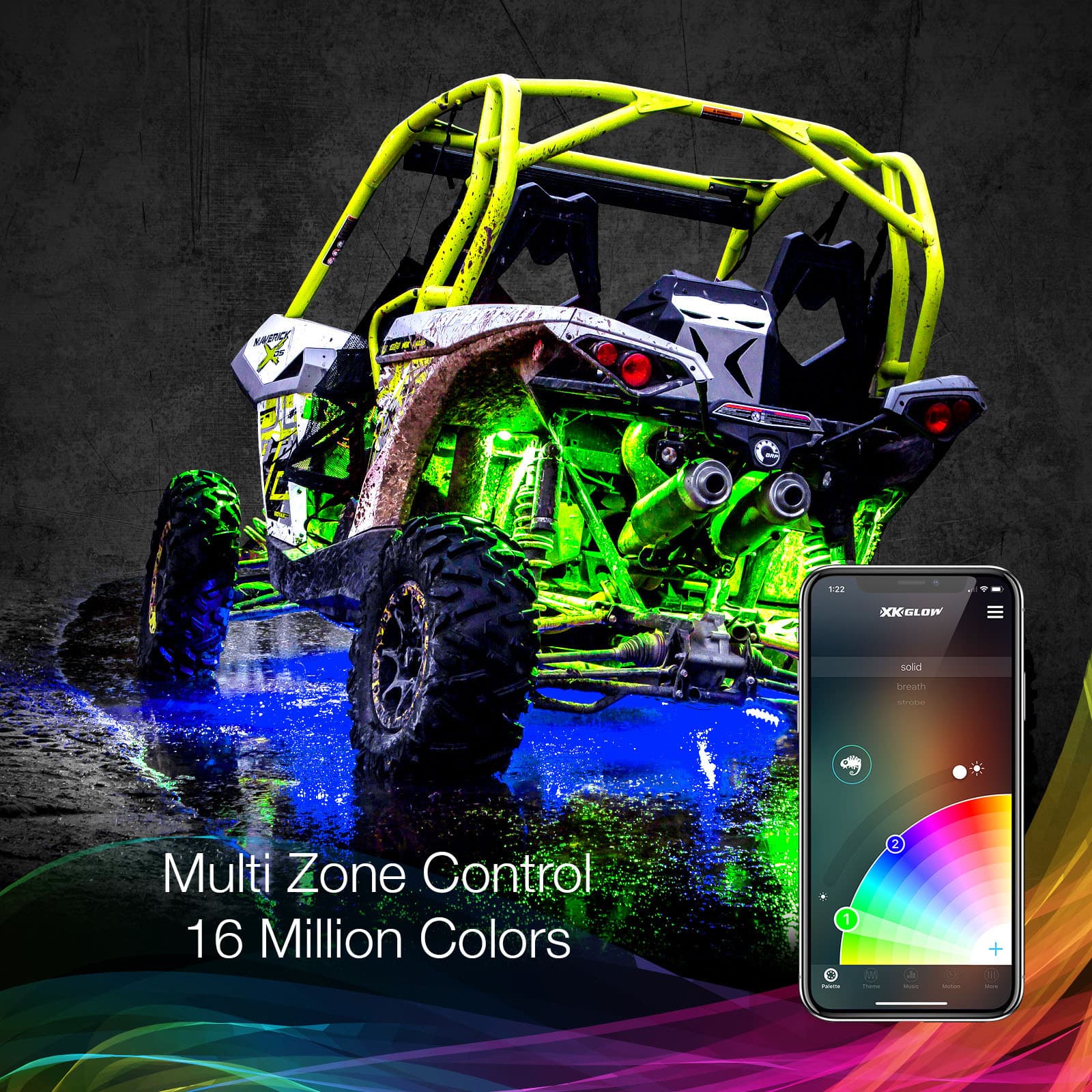 RGB LED Rock XKChrome Light Kit - Image 2