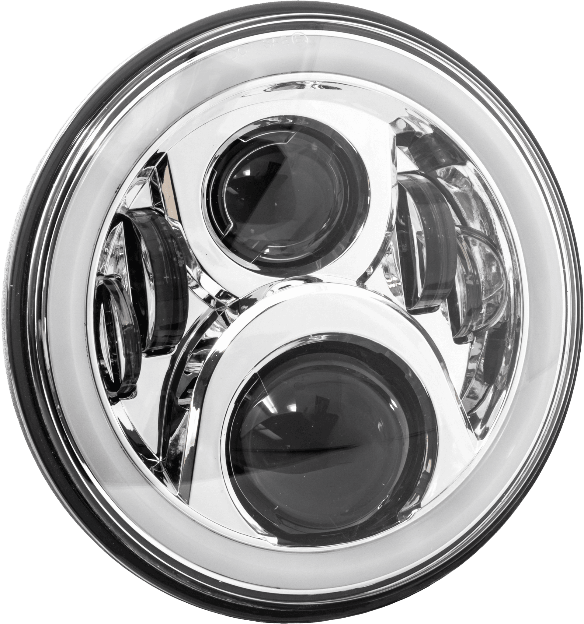 7" LED Headlight Full Halo w/ Mount Adapter