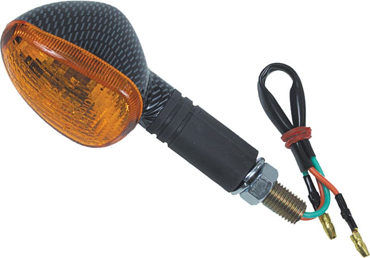 OVAL MARKER LIGHT FRONT BLACK
