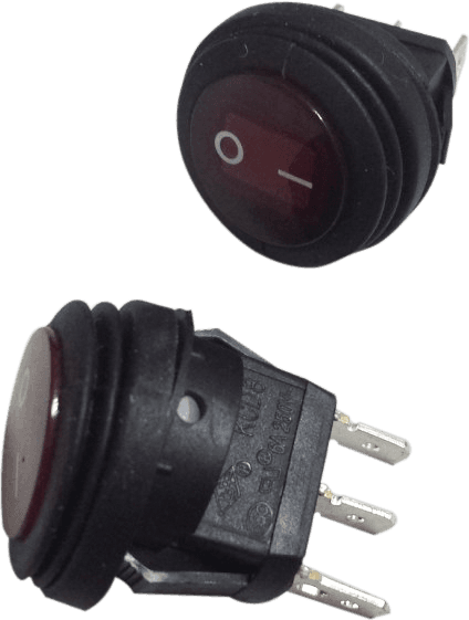 OPEN TRAIL ROUND ROCKER SWITCH