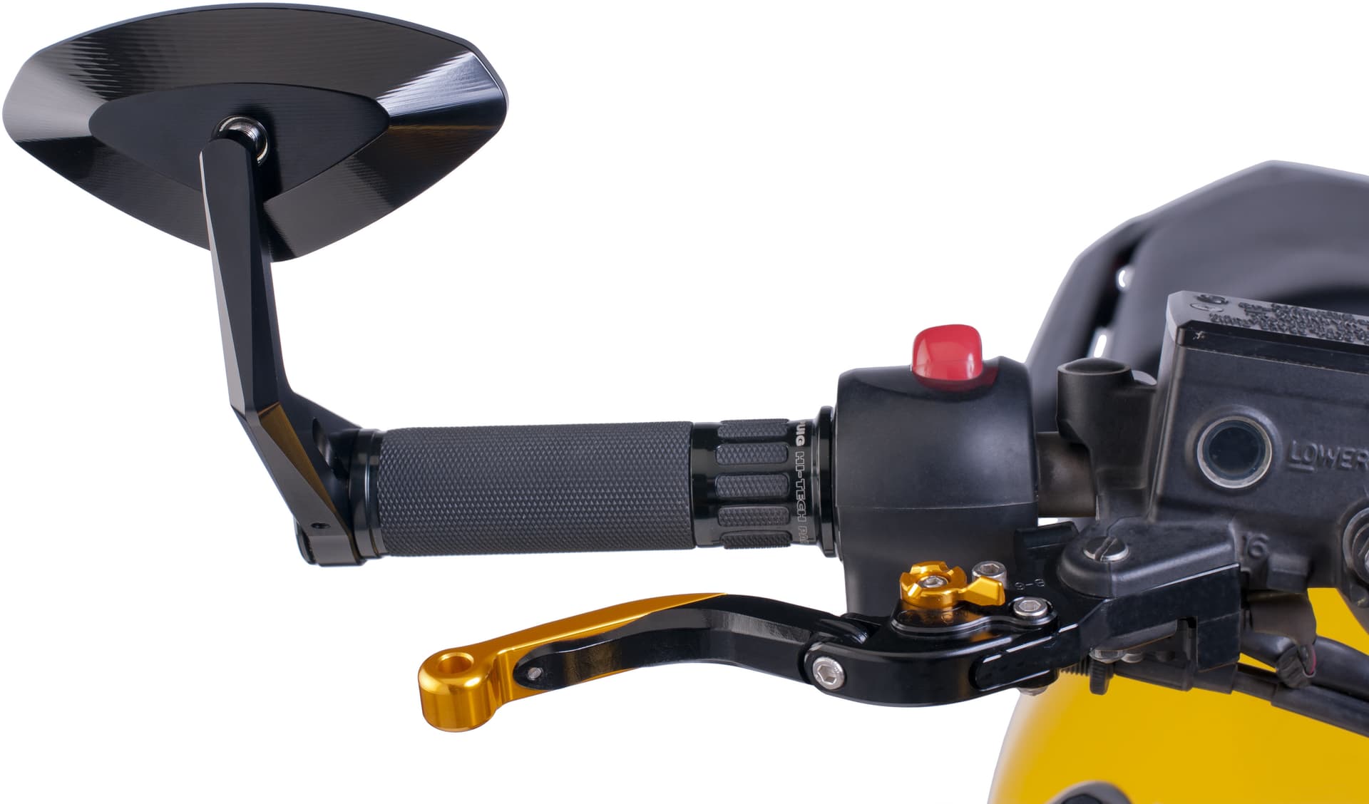 MIRROR HI-TECH BAR-END L/R BLACK