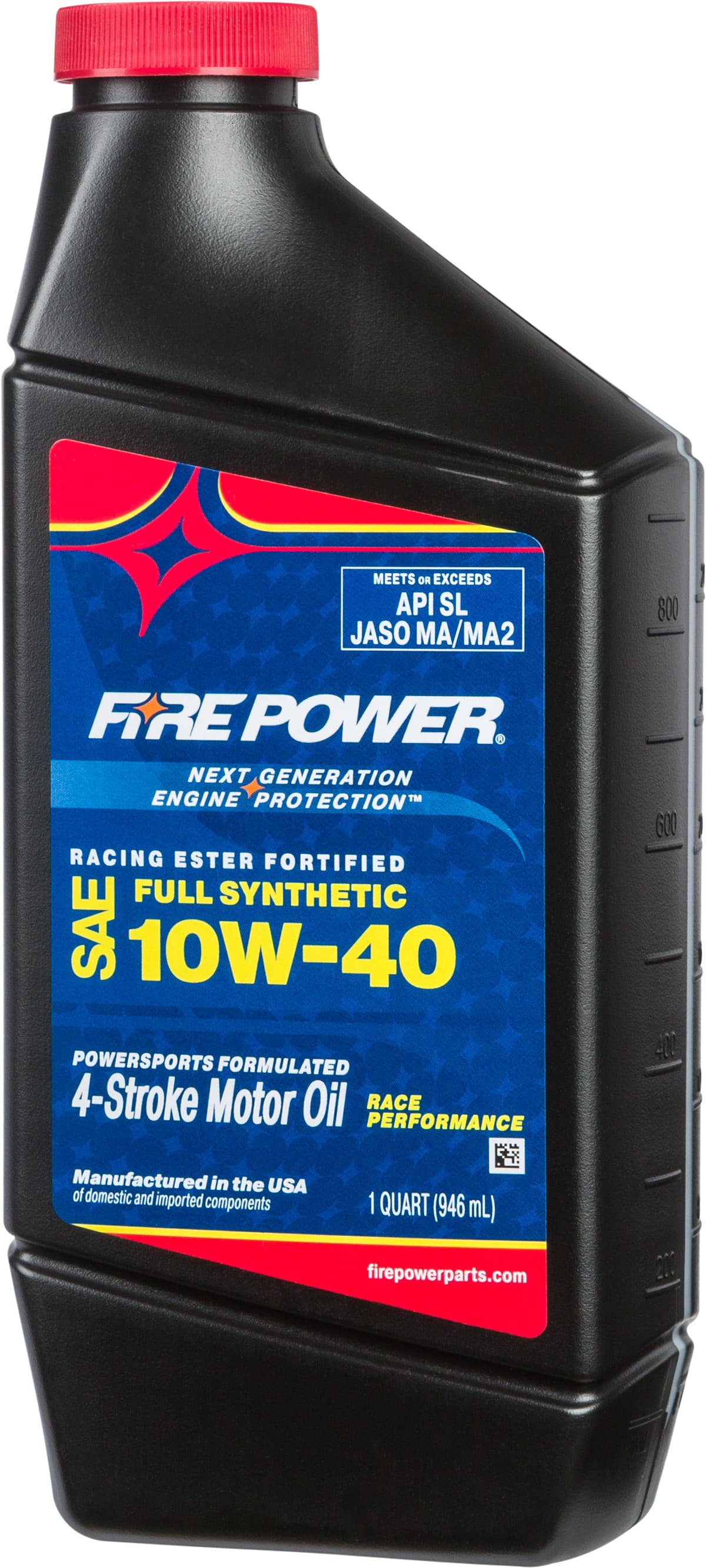 SYNTHETIC 4-STROKE OIL W/ESTER 10W-40 GAL 4/CASE