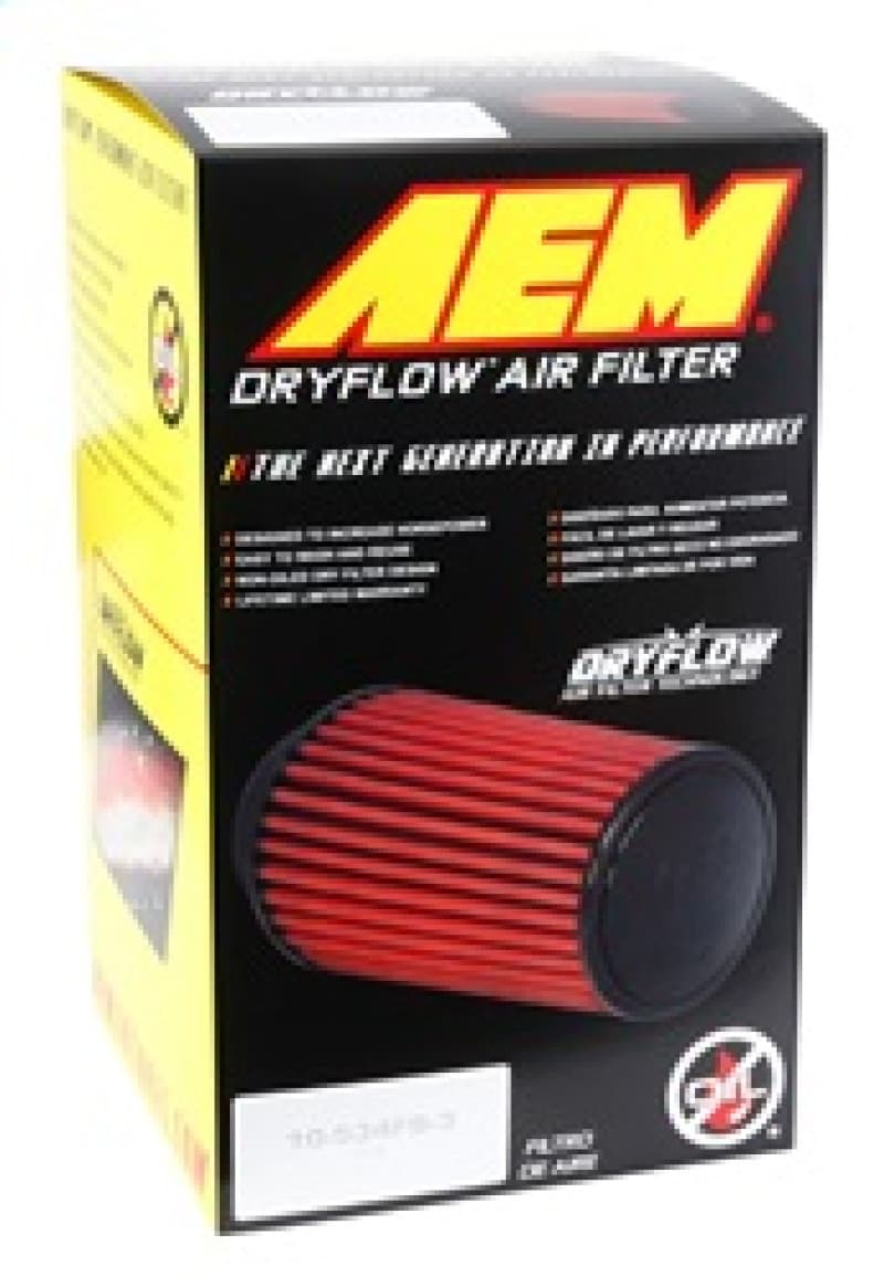 AEM Induction Universal Clamp-On Dryflow Air Filter with Filter Top - Image 5