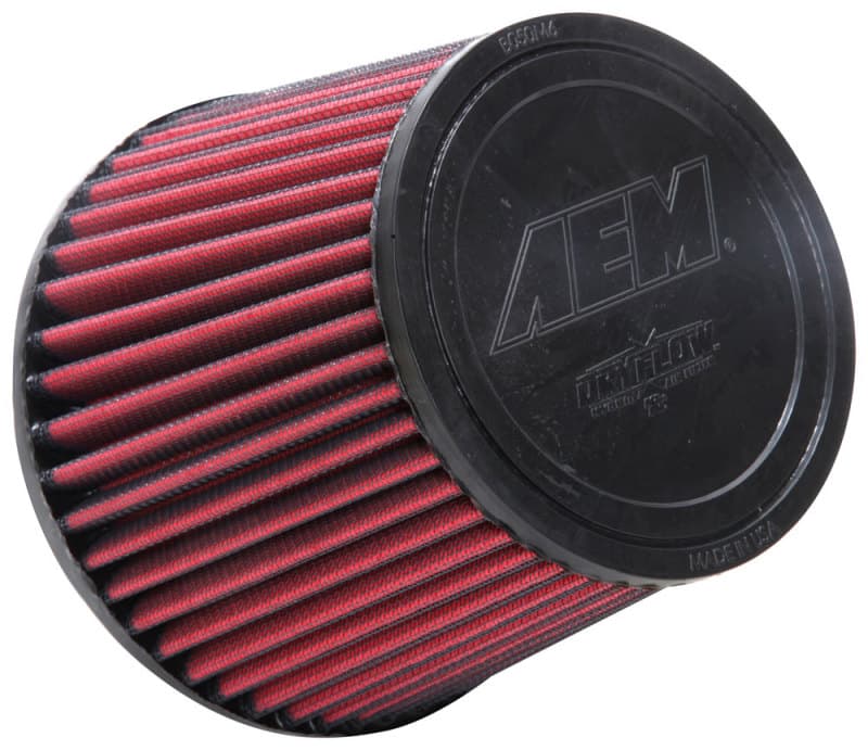 AEM Induction Universal Clamp-On Dryflow Air Filter with Washable Synthetic M...