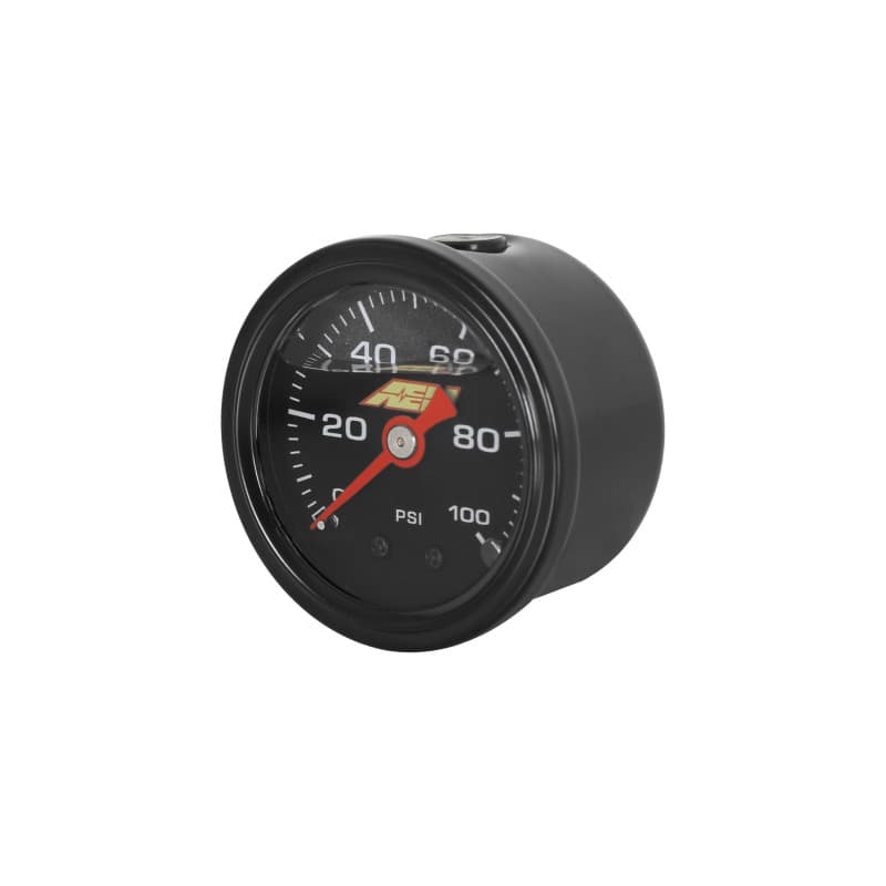 AEM Mechanical Fuel Pressure Gauge for AEM Fuel Rail 1/8" NPT Port - Image 2