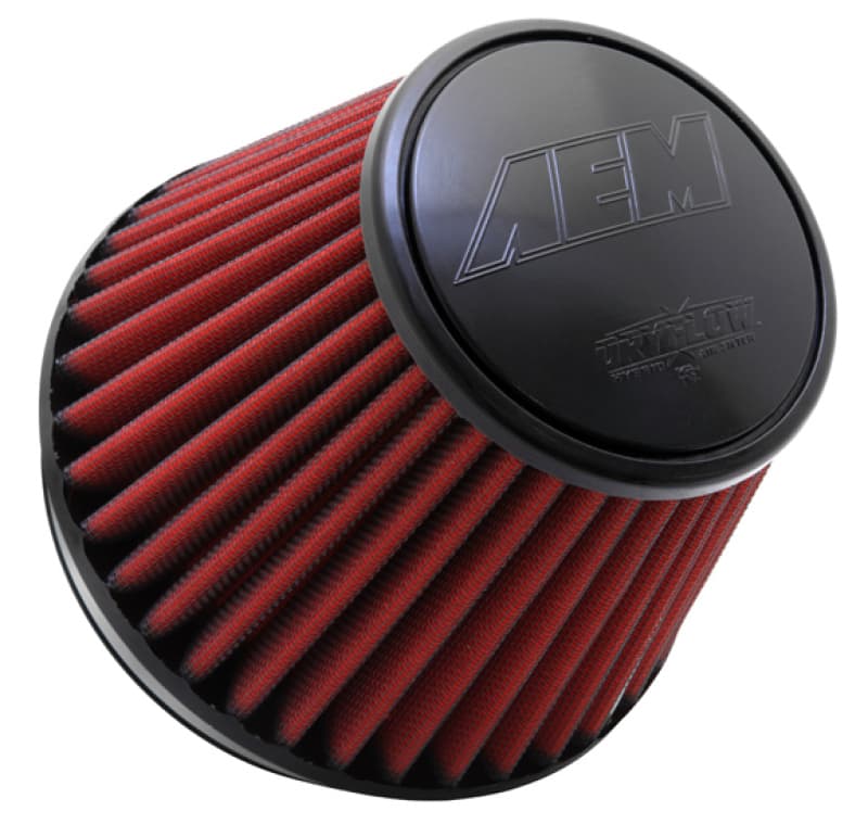 AEM Induction Dryflow Universal Clamp-On Air Filter Washable Synthetic