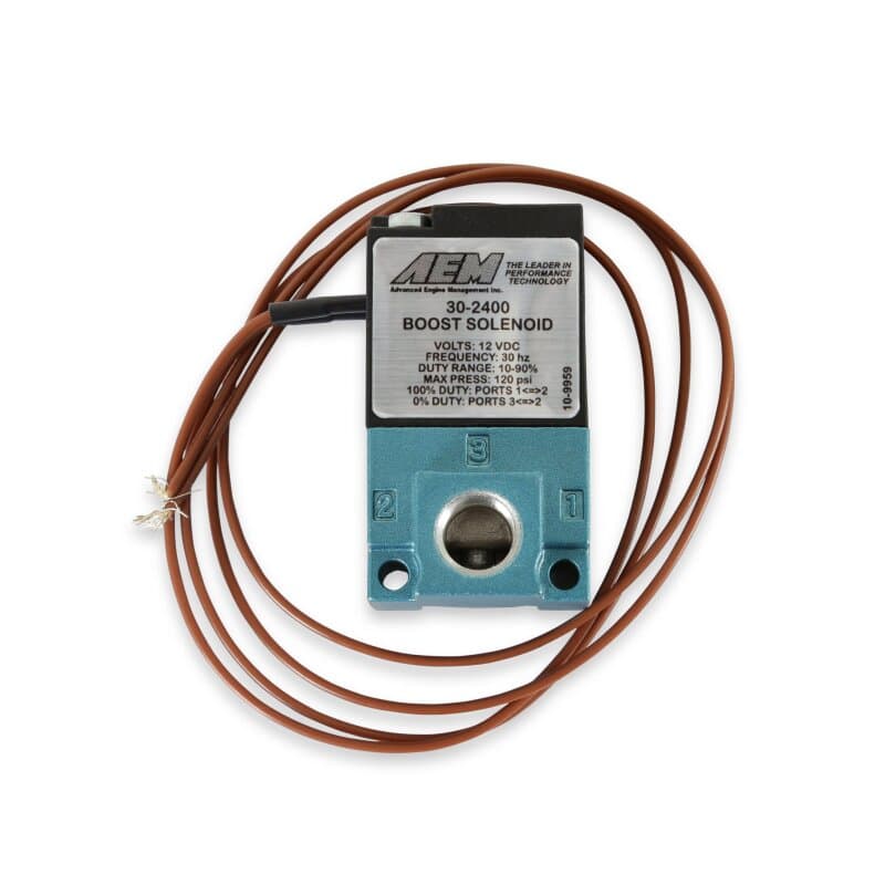 AEM Boost Control Solenoid Corrosion-Resistant 100 PSI Pressure Tested - Image 2