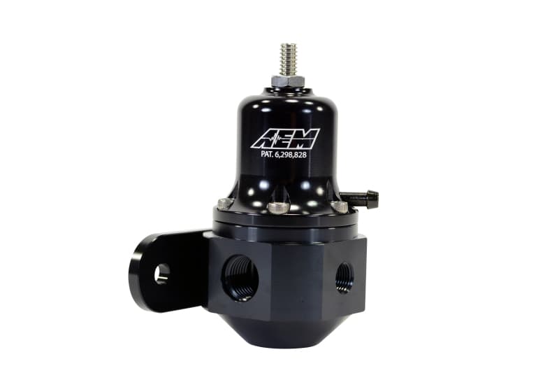 AEM Fuel Pressure Regulator Universal High Capacity Adjustable Black Anodized