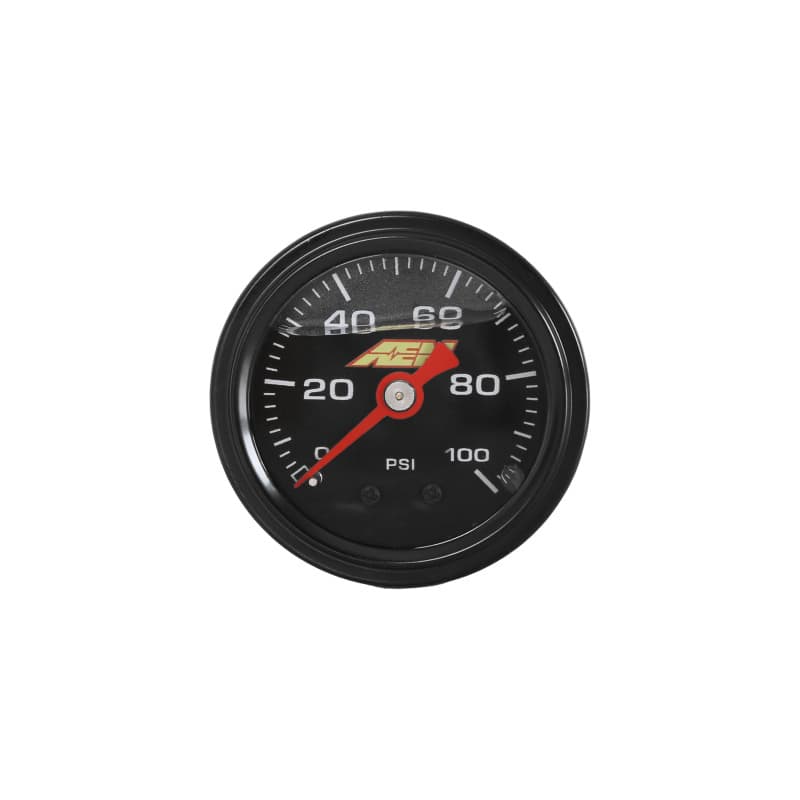AEM Mechanical Fuel Pressure Gauge for AEM Fuel Rail 1/8" NPT Port