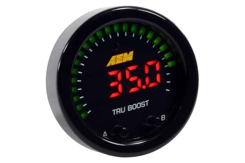 AEM Digital Boost Gauge for Turbo Cars with Dual Boost Modes and 80PSIg Sensor