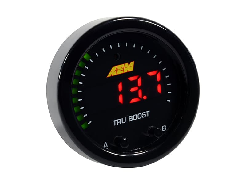 AEM Digital Boost Gauge for Turbo Cars with Dual Boost Modes and 80PSIg Sensor - Image 4