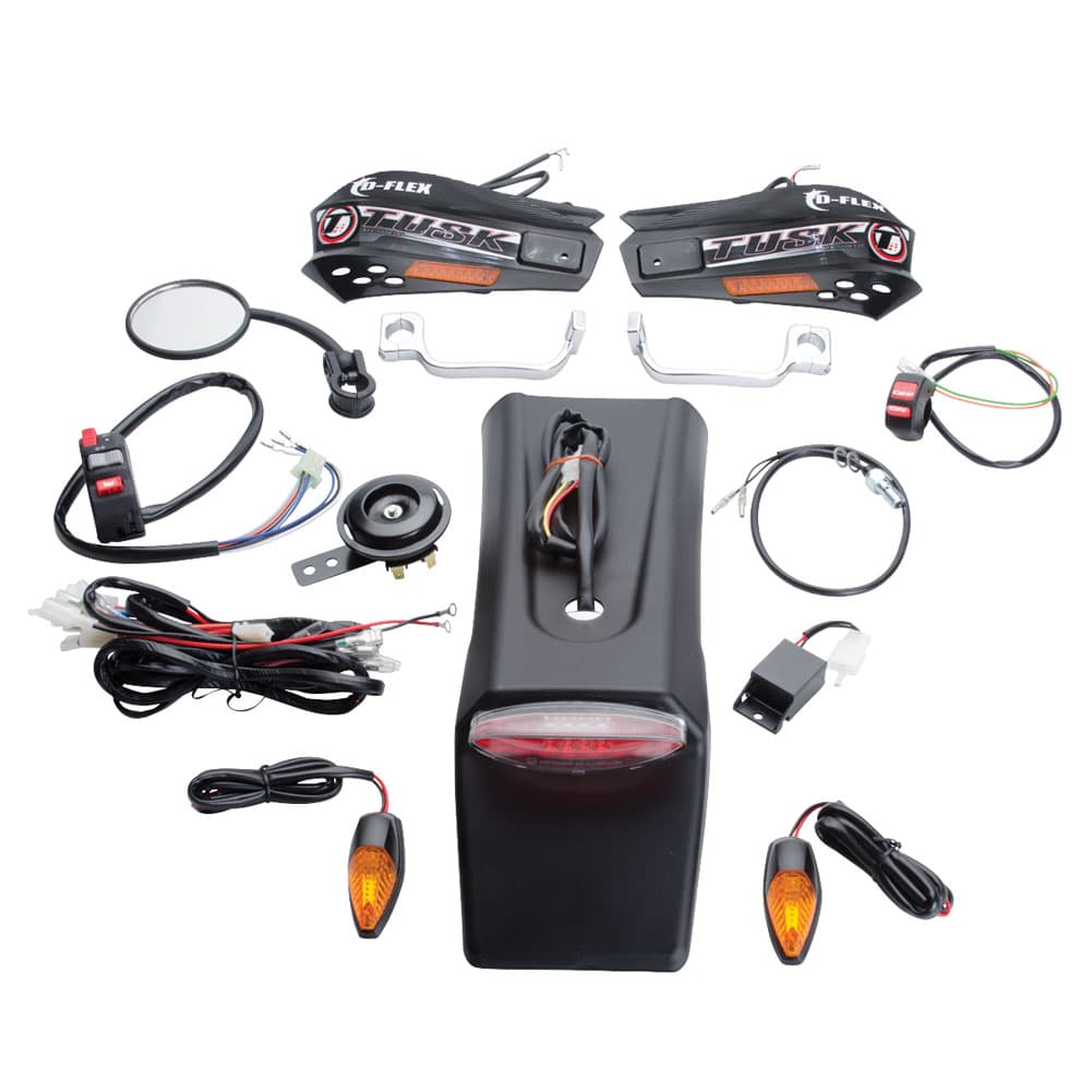 Tusk Motorcycle Enduro Lighting Kit with Handguard Turn Signals - Image 8