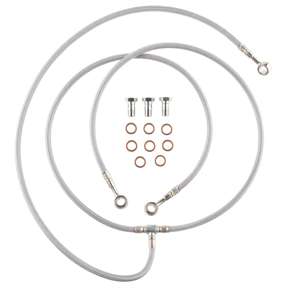 Tusk Front ATV Steel Braided Brake Line - Image 9