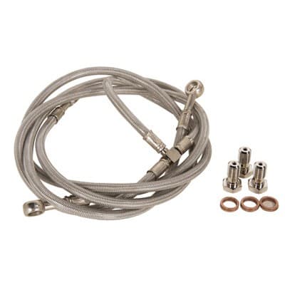 Tusk Front ATV Steel Braided Brake Line - Image 6