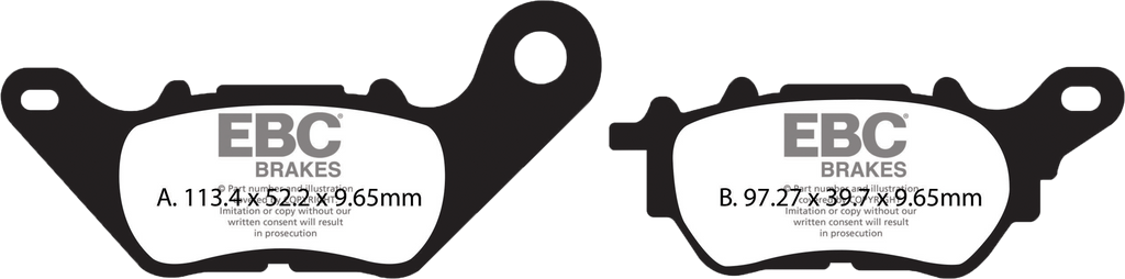 BRAKE PADS SFA705 ORGANIC SCOOTER