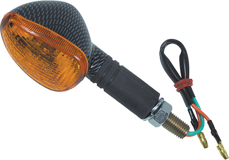 OVAL MARKER LIGHT FRONT BLACK