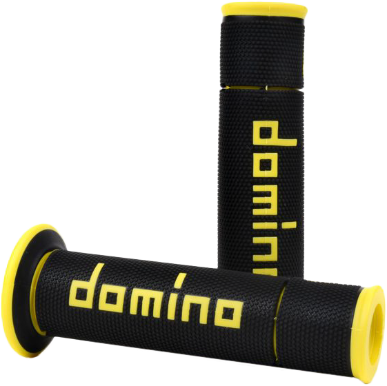 A450 ROAD RACING GRIPS BLACK/YELLOW PAIR