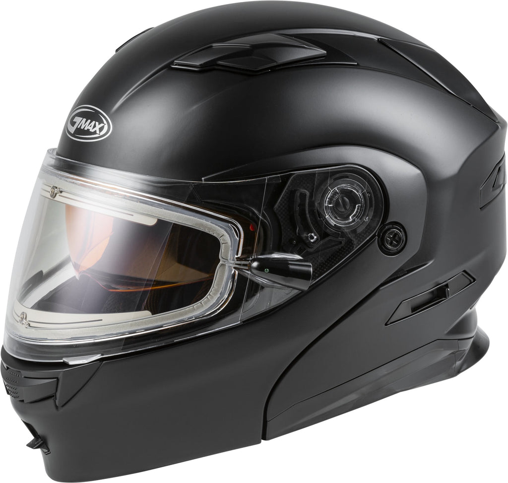 GMAX MD01S Modular Solid Snowmobile Helmet w/Electric Shield
