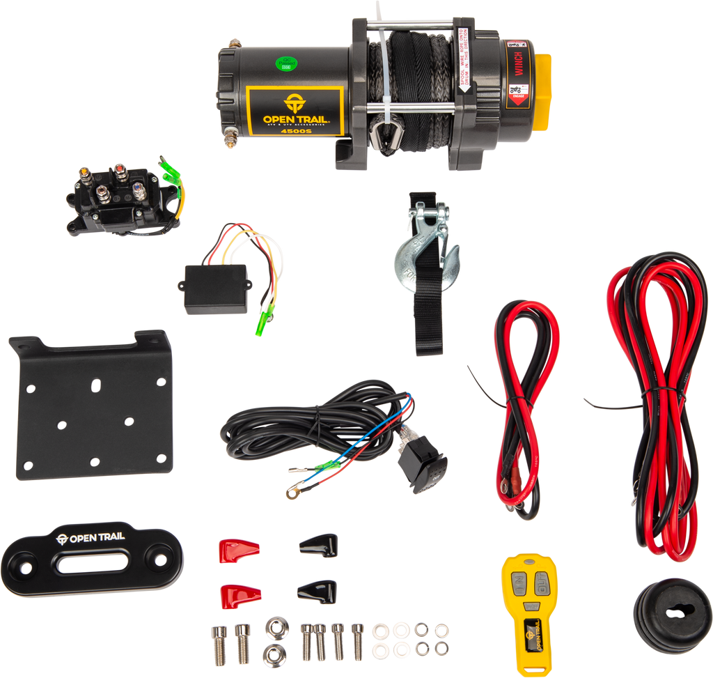 OPEN TRAIL 3500LB WINCH SYNTHETIC ROPE