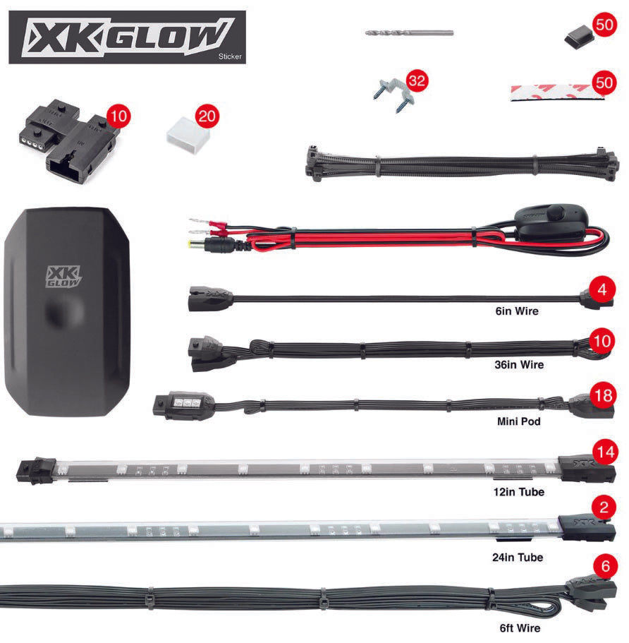 UTV LED Accent XKChrome Light Kit