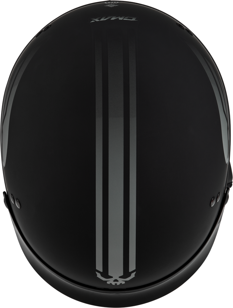 HH-65 RETRIBUTION HELMET MATTE BLACK/SILVER MD