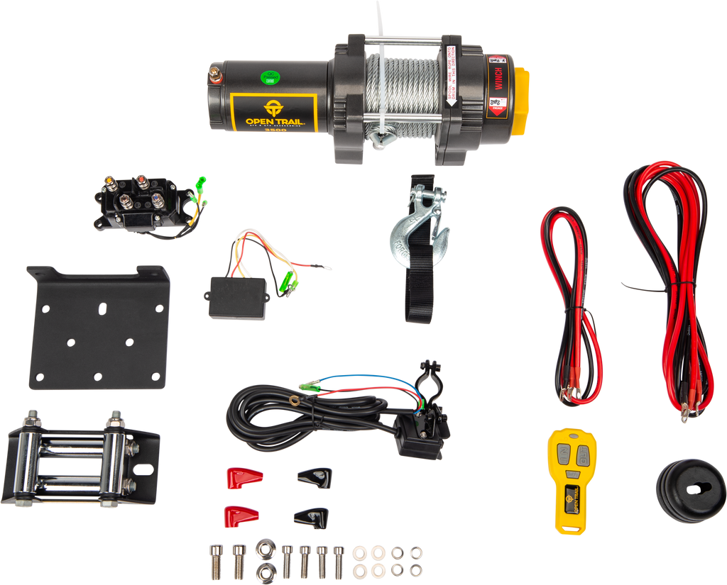 OPEN TRAIL 3500LB WINCH STEEL WIRE