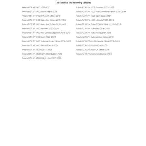 Tusk Quiet-Glide Trailing Arm Mount Sliders Kit