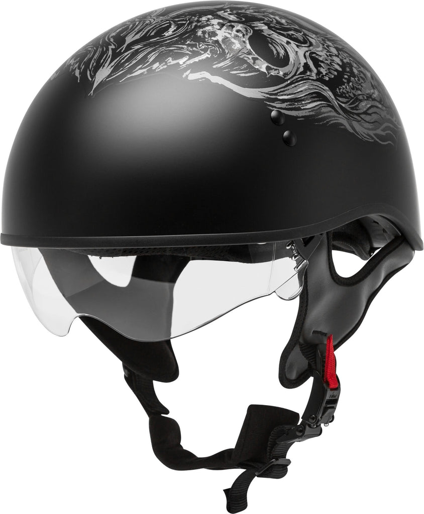 GMAX HH-65 Naked Ghost/Rip Motorcycle Half Helmet