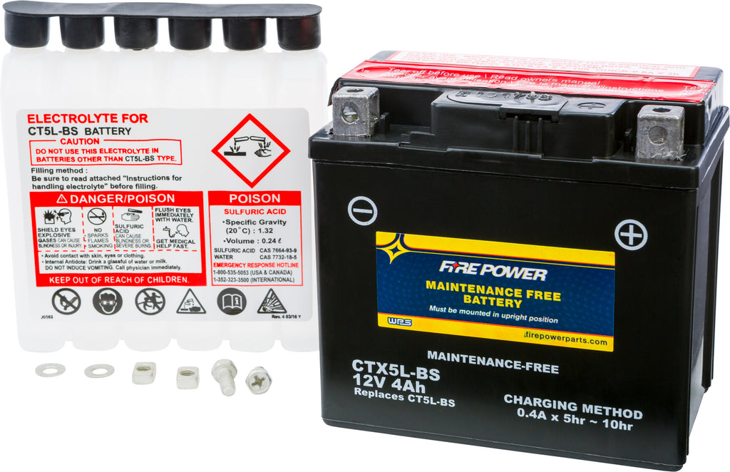 Fire Power Maintenance Free Battery CTZ7S-BS