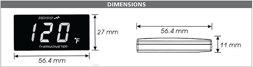 Super Slim Water Temperature Gauge