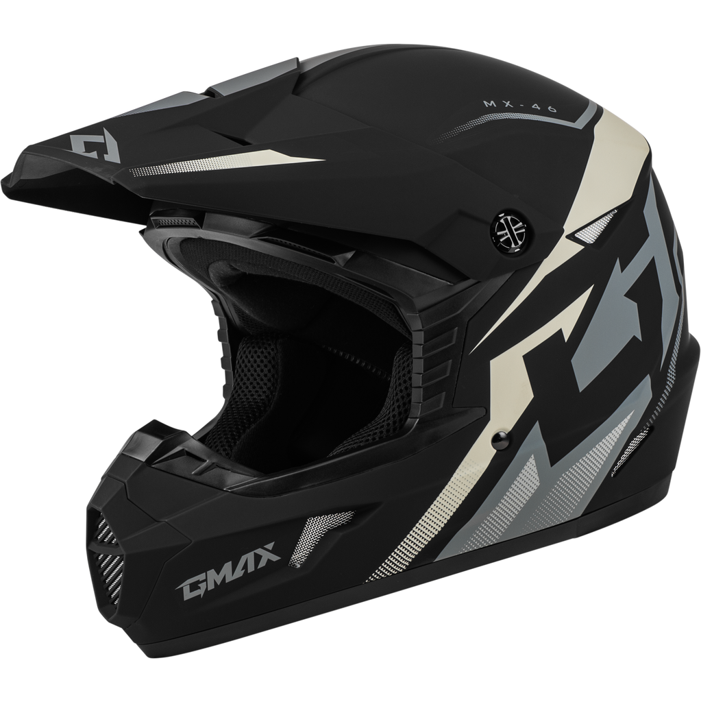 MX-46 COMPOUND HELMET MATTE BLACK/GREY/WHITE XL
