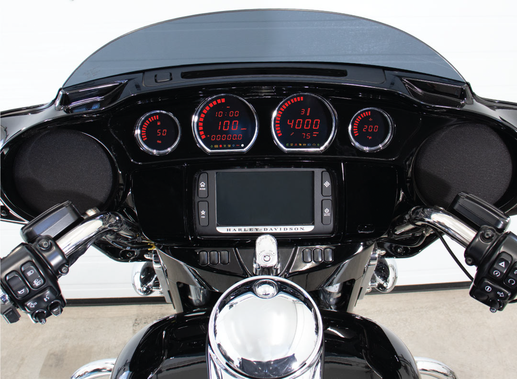 4 PIECE LED GAUGES `14-22 FLHT FLHX FLTR